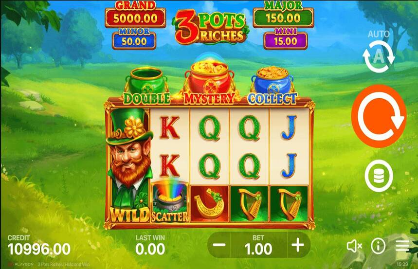 3 Pots Riches Hold and win