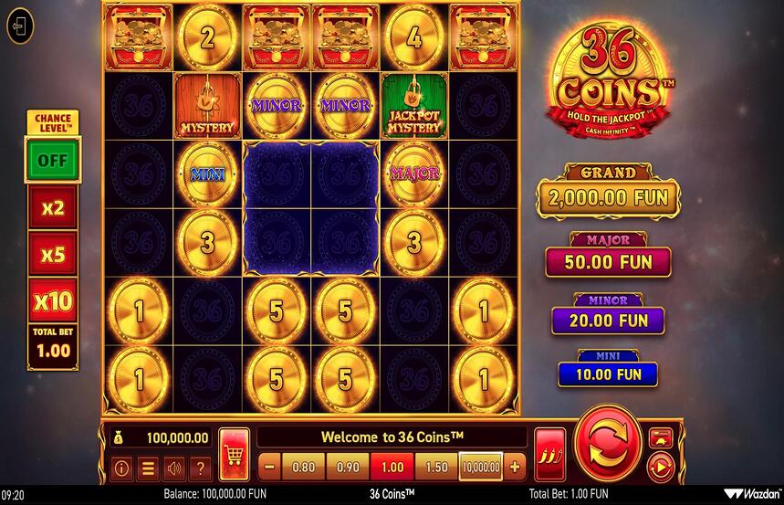 36 Coins