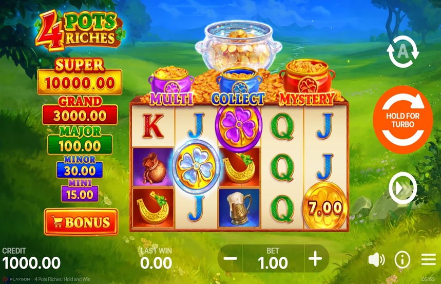 4 Pots Riches Hold and Win