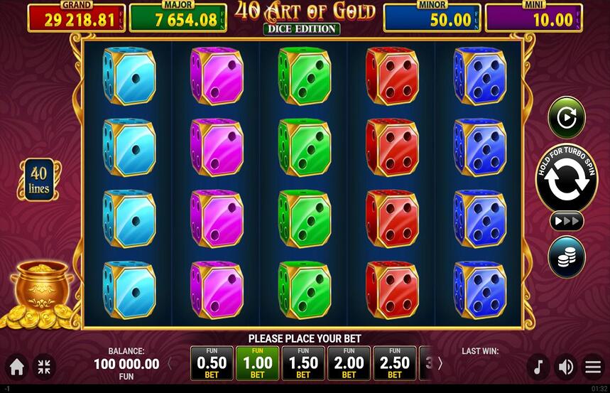 40 Art of Gold Dice Edition Golden Coins Link