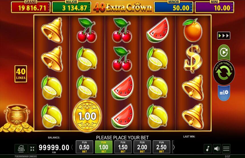 40 Extra Crown Golden Coins Link