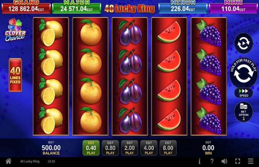 40 Lucky King Clover Chance