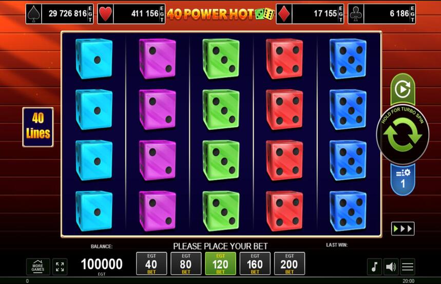 40 Power Hot Dice