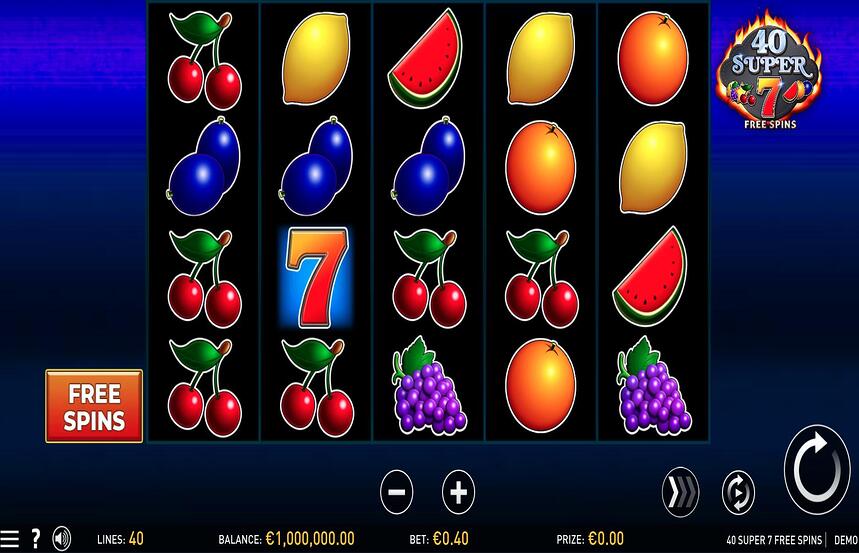 40 Super 7 Free Spins