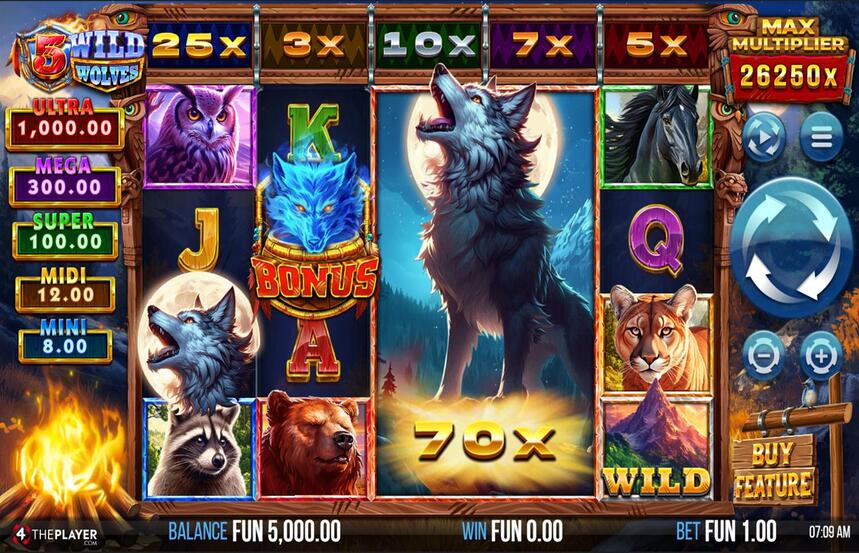 5 Wild Wolves