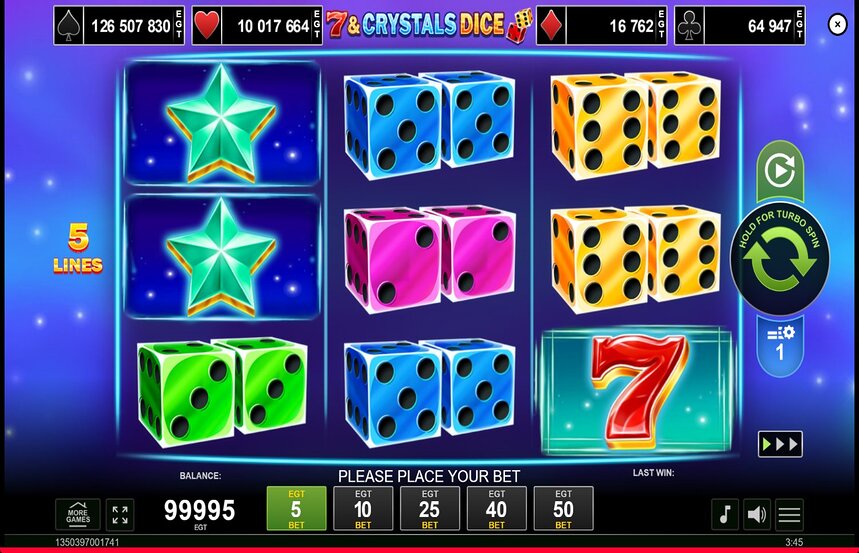 7 and Crystals Dice