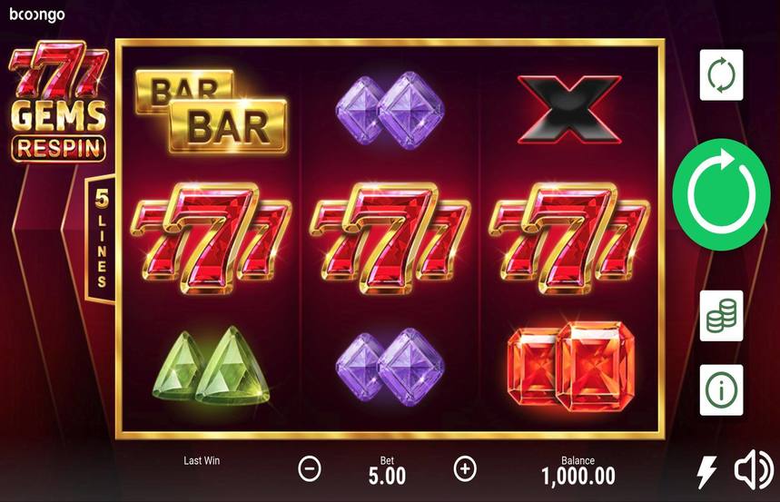 777 Gems Respin