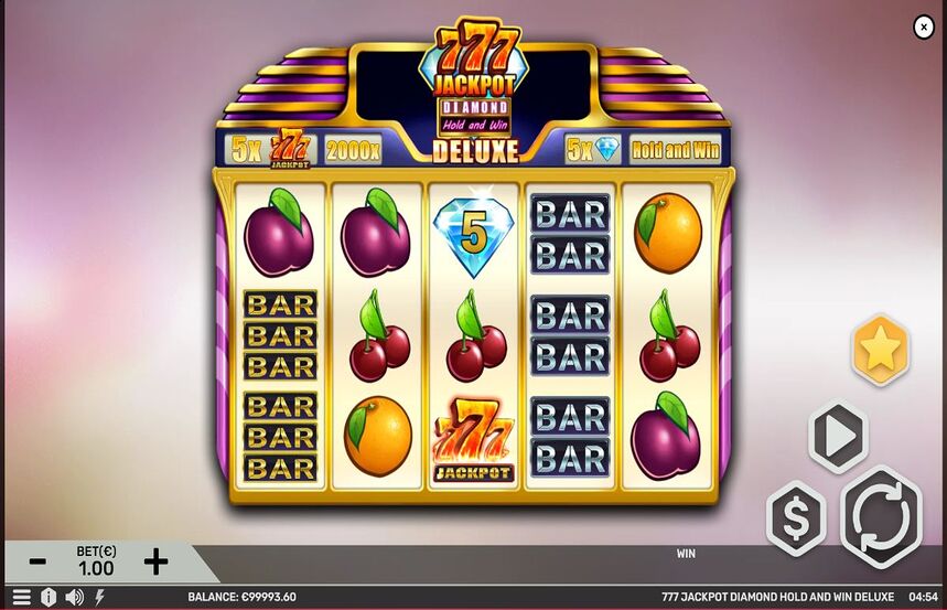 777 Jackpot Diamond Hold and Win Deluxe