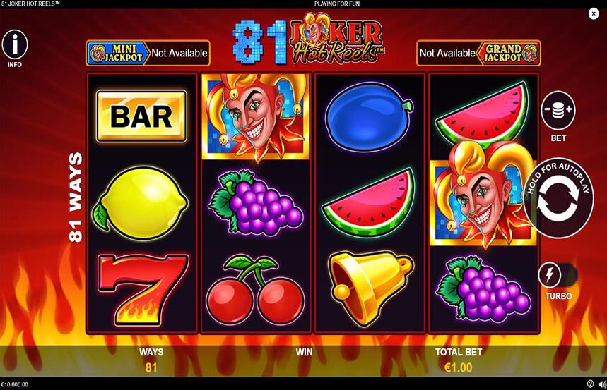 81 Joker Hot Reels