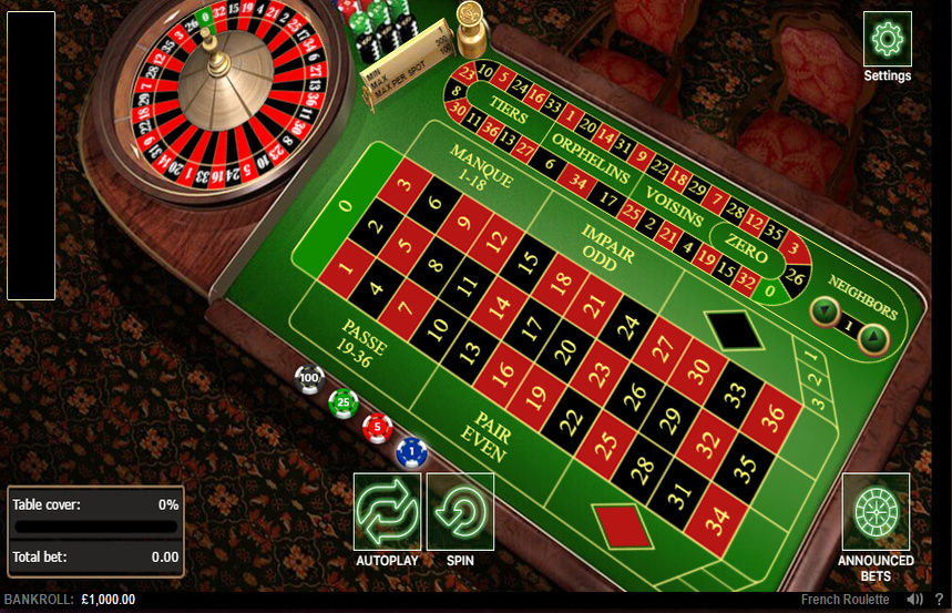 888 Software French Roulette