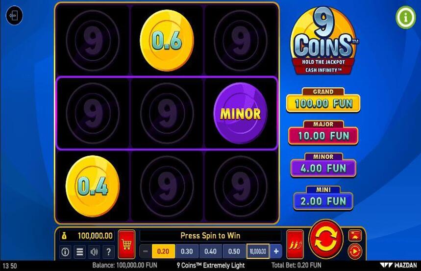 9 Coins Extremely Light