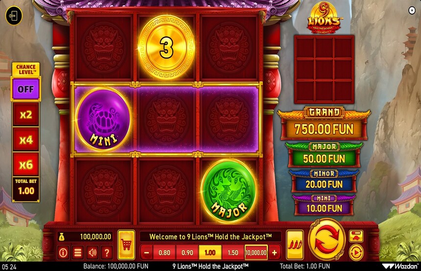 9 Lions Hold the Jackpot