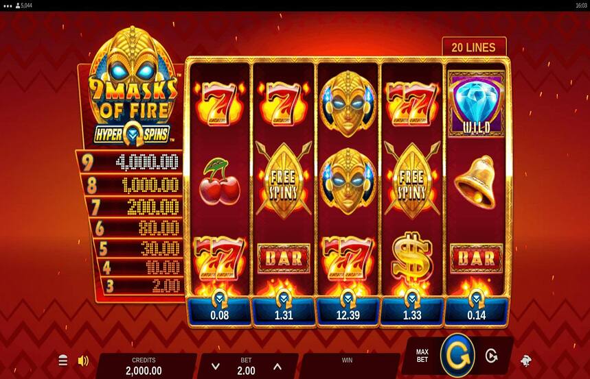 9 Masks of Fire HyperSpins