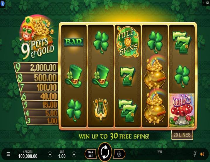 9 Pots of Gold
