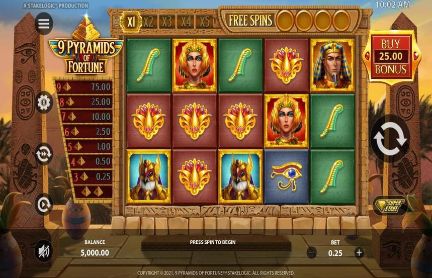 9 Pyramids of Fortune