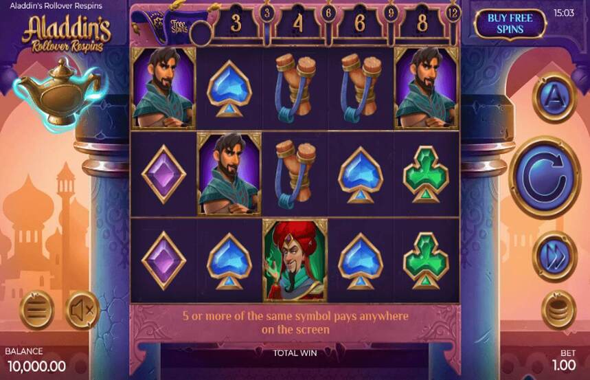 Aladdins Rollover Respins