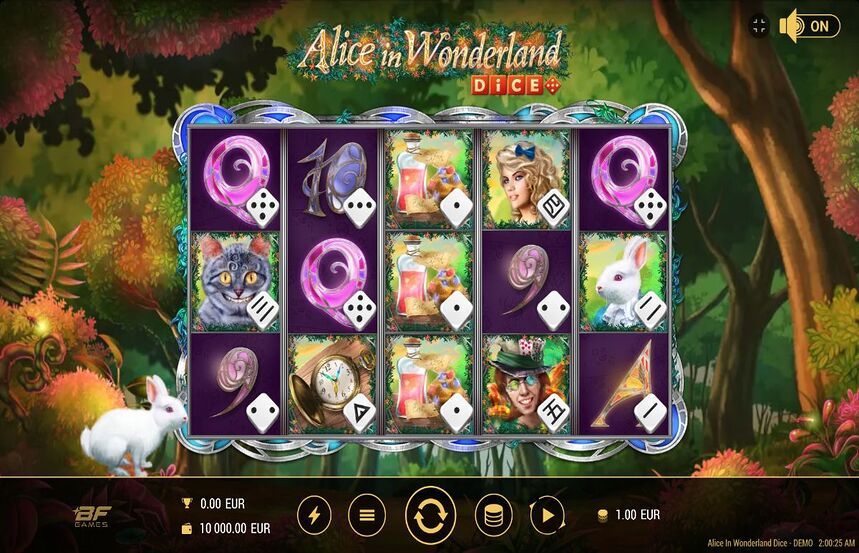 Alice In Wonderland Dice
