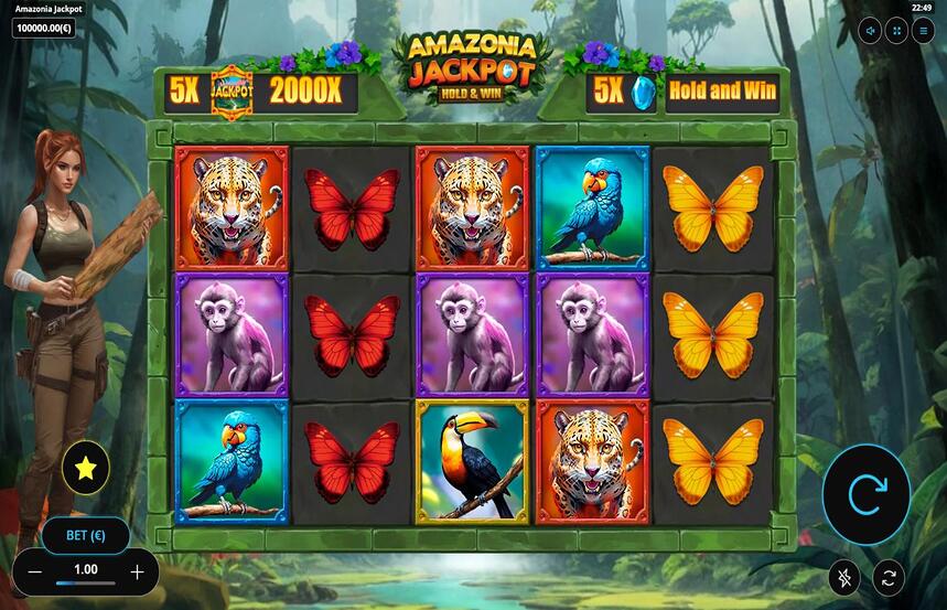 Amazonia Jackpot Hold and Win
