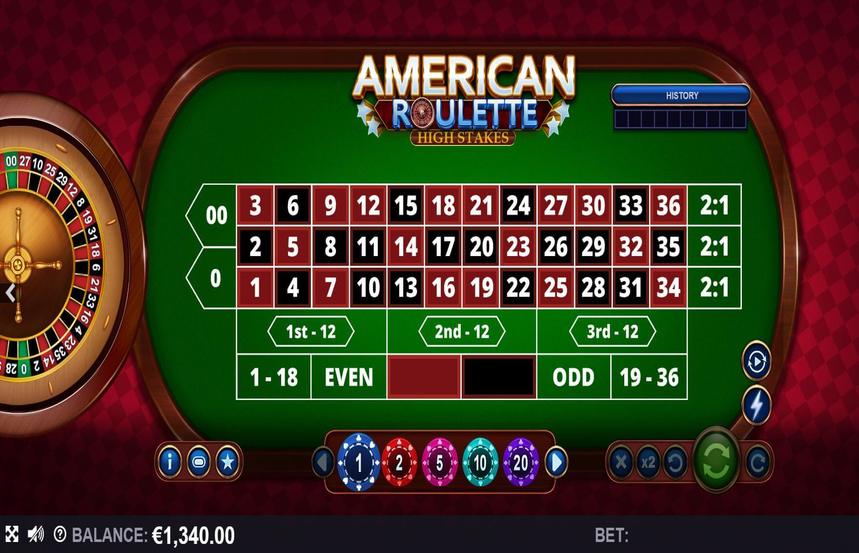 American Roulette High Stakes