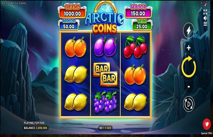 Arctic Coins Running Wins