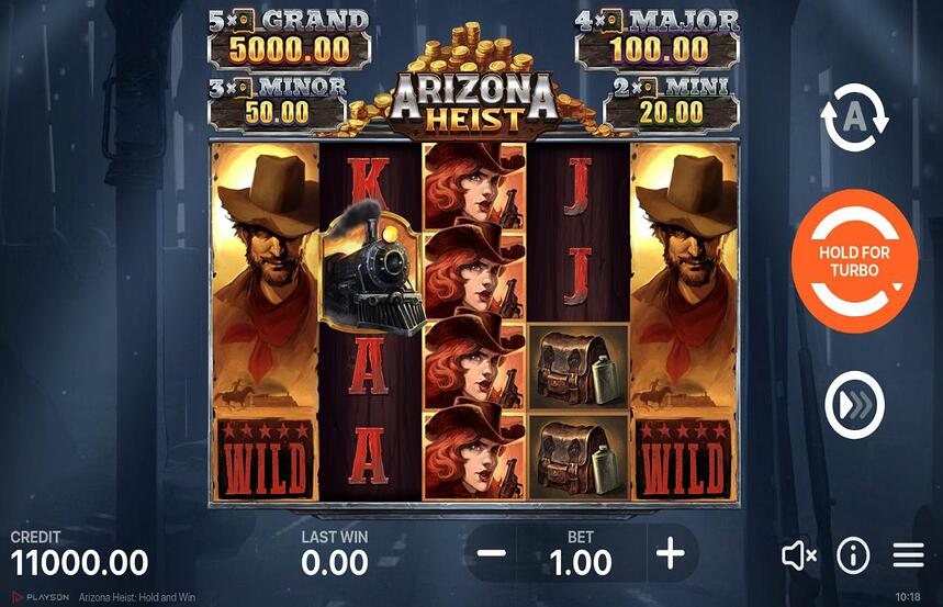 Arizona Heist Hold and Win