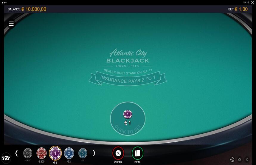 Atlantic City Blackjack