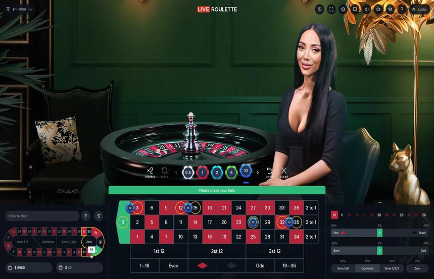 ATMOSFERA Live Roulette