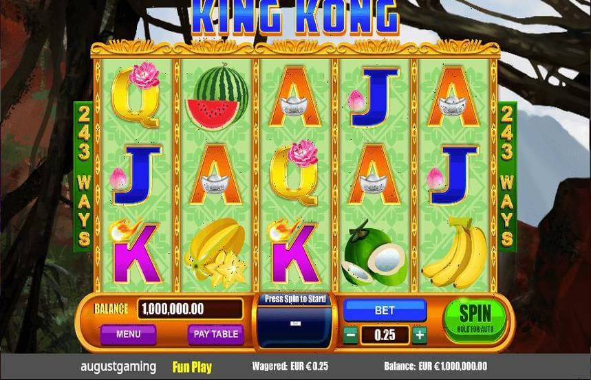 August Gaming King Kong