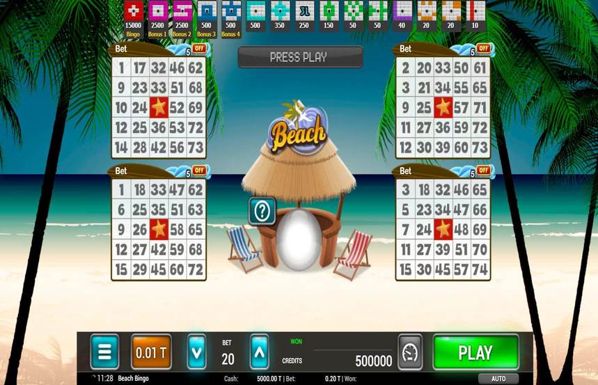 Beach Bingo