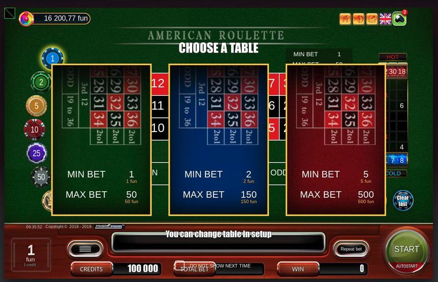Belatra Games American Roulette