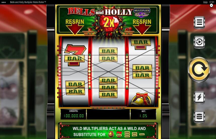Bells and Holly Multiplier Retro Roller