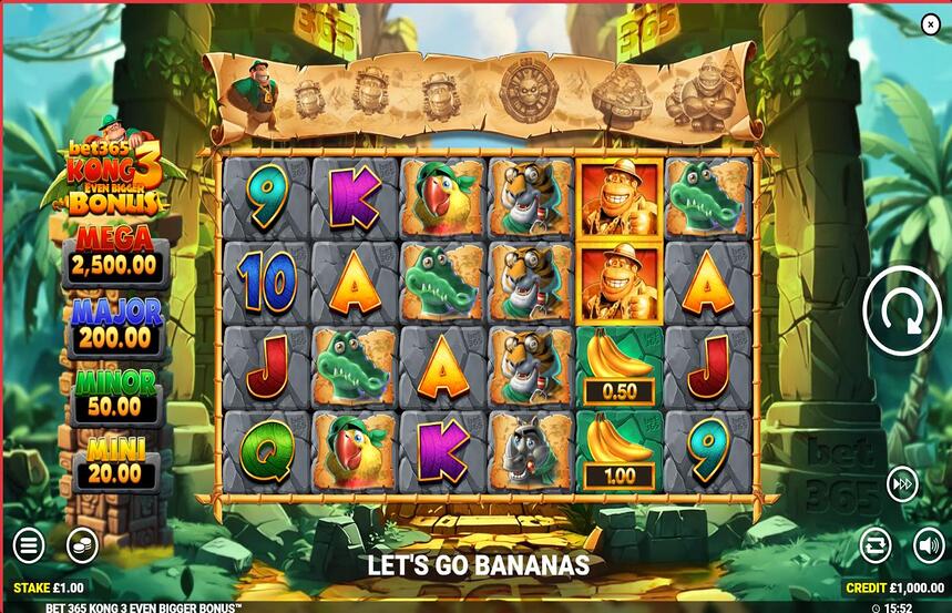 Bet365 Kong 3 Even Bigger Bonus
