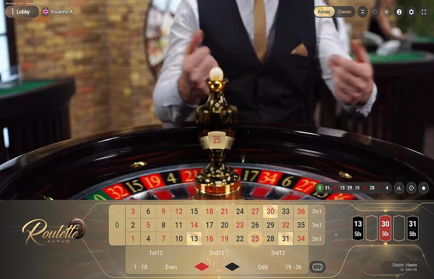 BetConstruct Roulette A Aurum