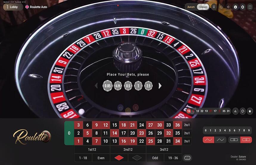 BetConstruct Roulette Auto