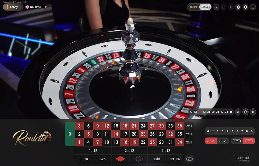 BetConstruct Roulette FTV