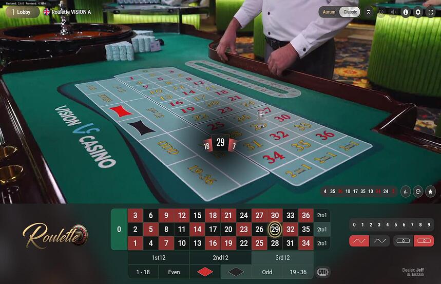BetConstruct Roulette VISION A