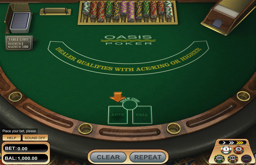 Betsoft Oasis Poker