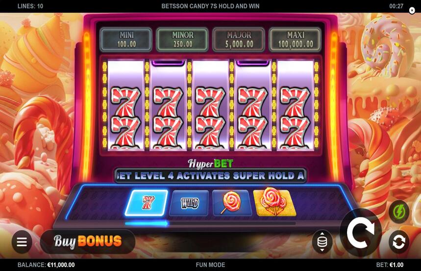 Betsson Candy 7s Hold and Win