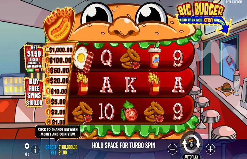 Big Burger Load it up with Xtra Cheese