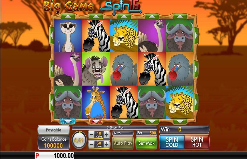 Big Game Spin 16