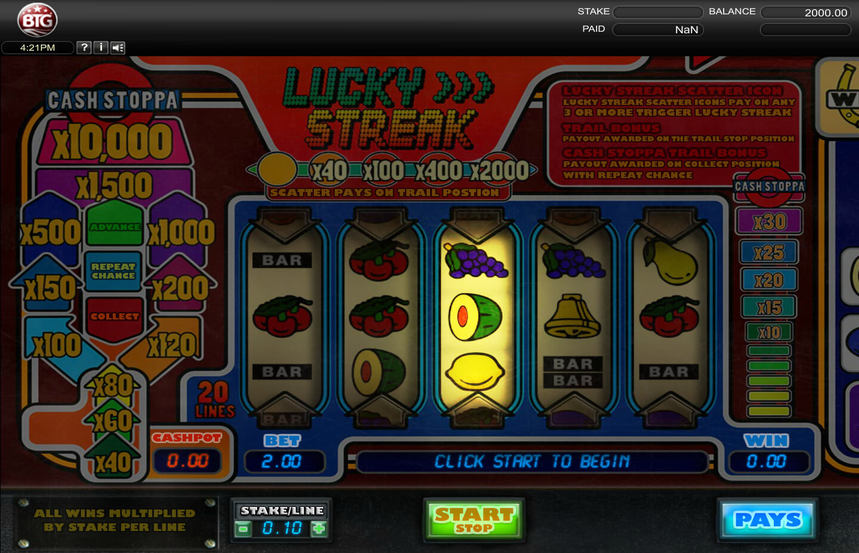 Big Time Gaming Lucky Streak