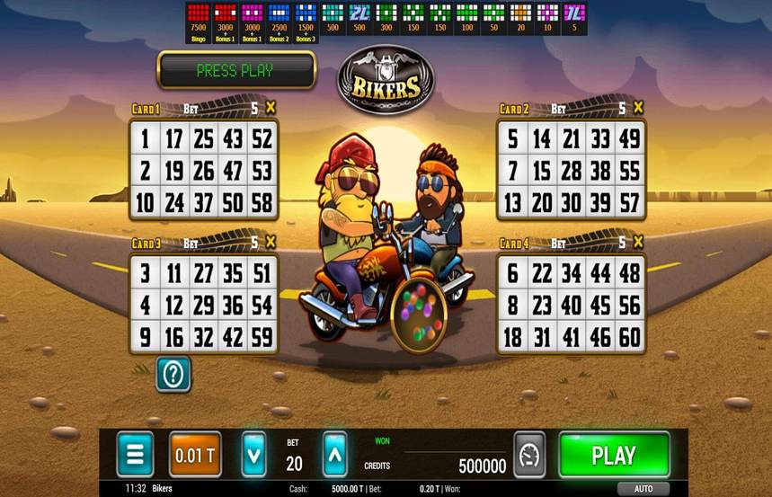 Bikers Bingo
