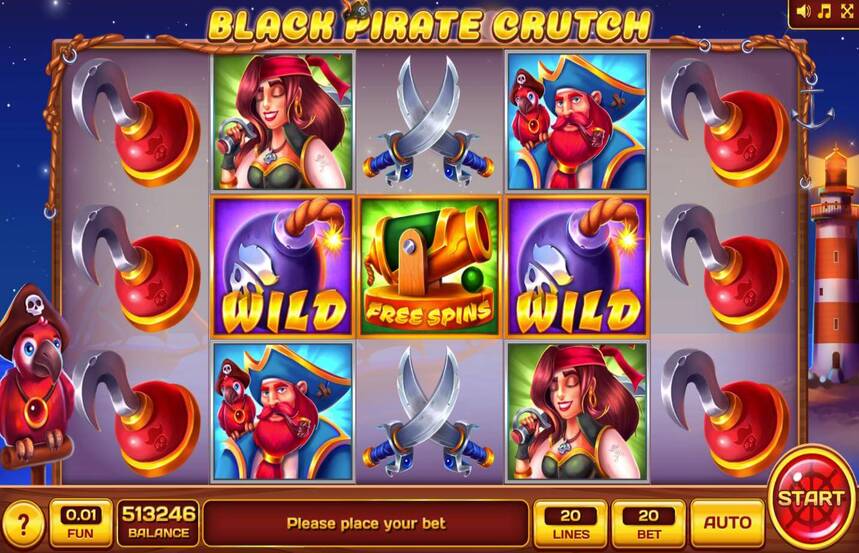 Black Pirate Crutch