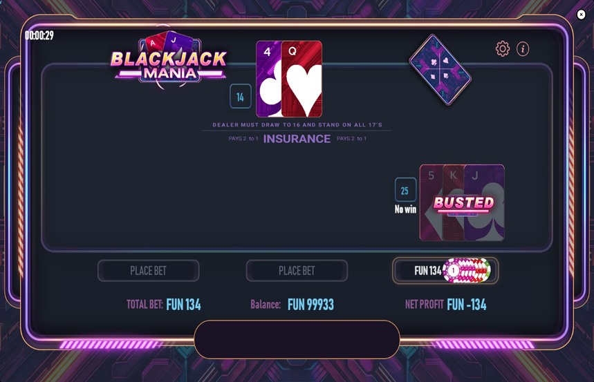 Blackjack Mania