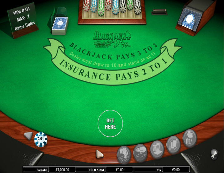 BlackjackPro Atlantic City SingleHand