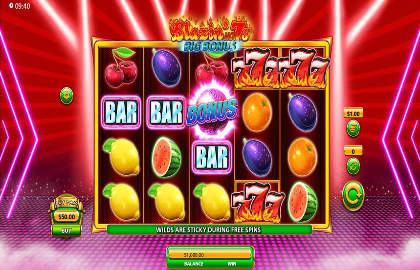 Blazin Hot 7s Big Bonus