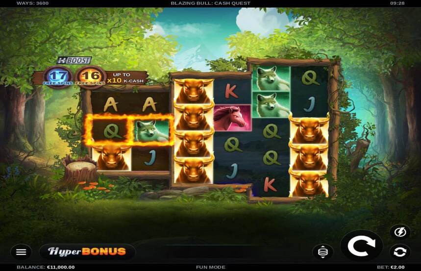 Blazing Bull Cash Quest