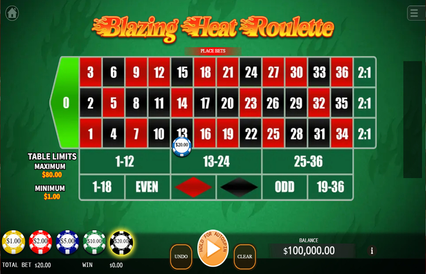Blazing Heat Roulette