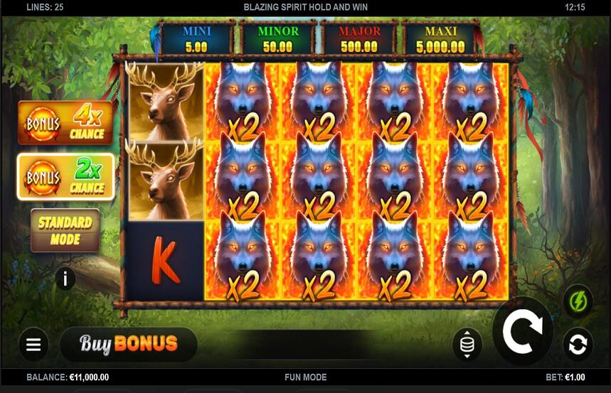 Blazing Spirit Hold and Win