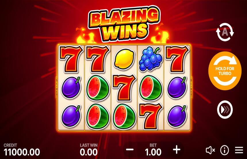 Blazing Wins 5 lines